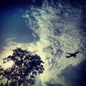 Letalo na nebu